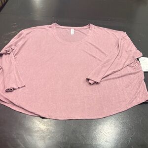 Athleta Mauve Long Sleeve Tee
